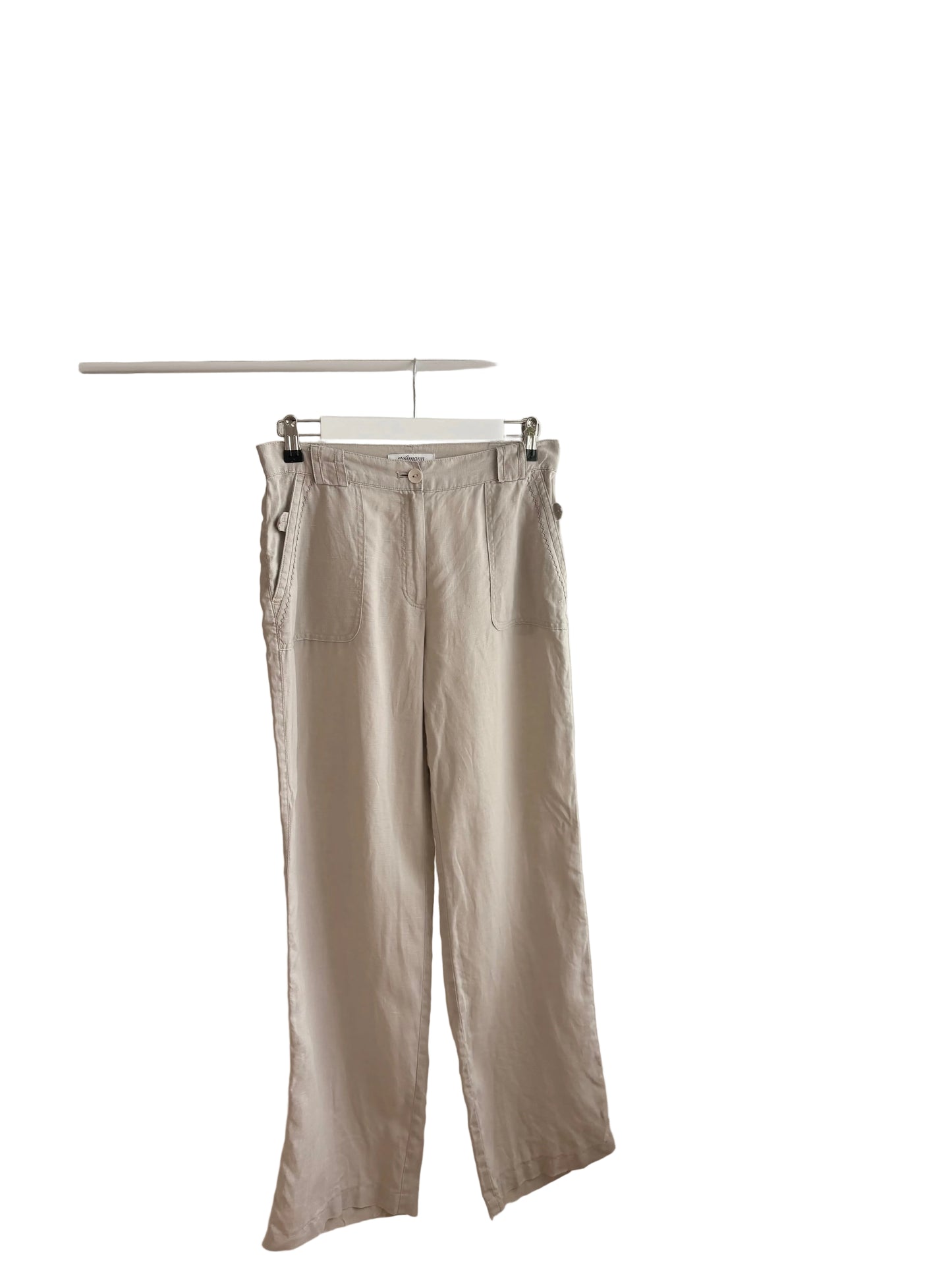 Beige Linen Pants